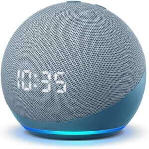 Amazon Echo Dot 4th Gen con Reloj - Twilight Blue